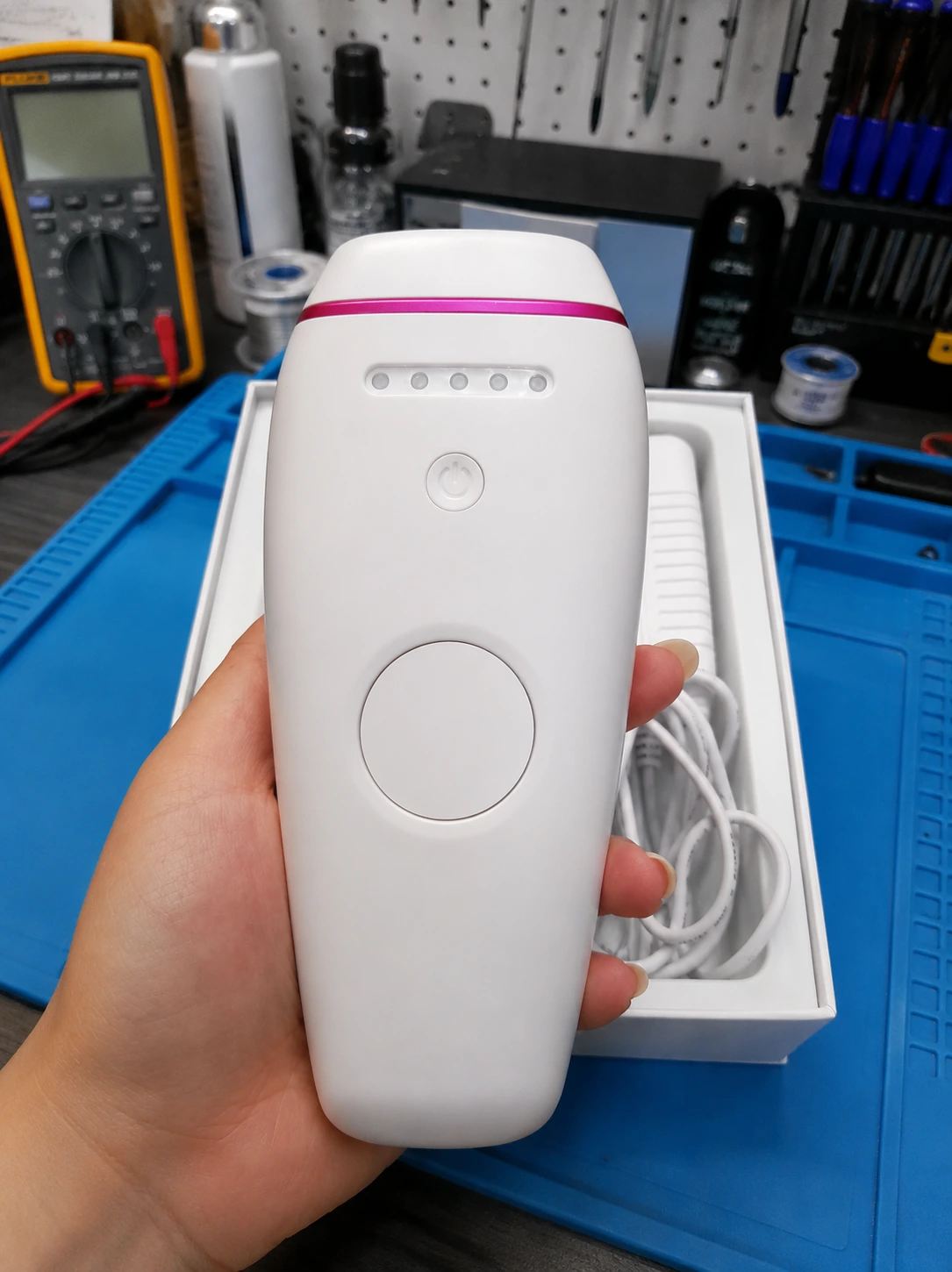 Kiểm tra đèn IPL máy triệt lông